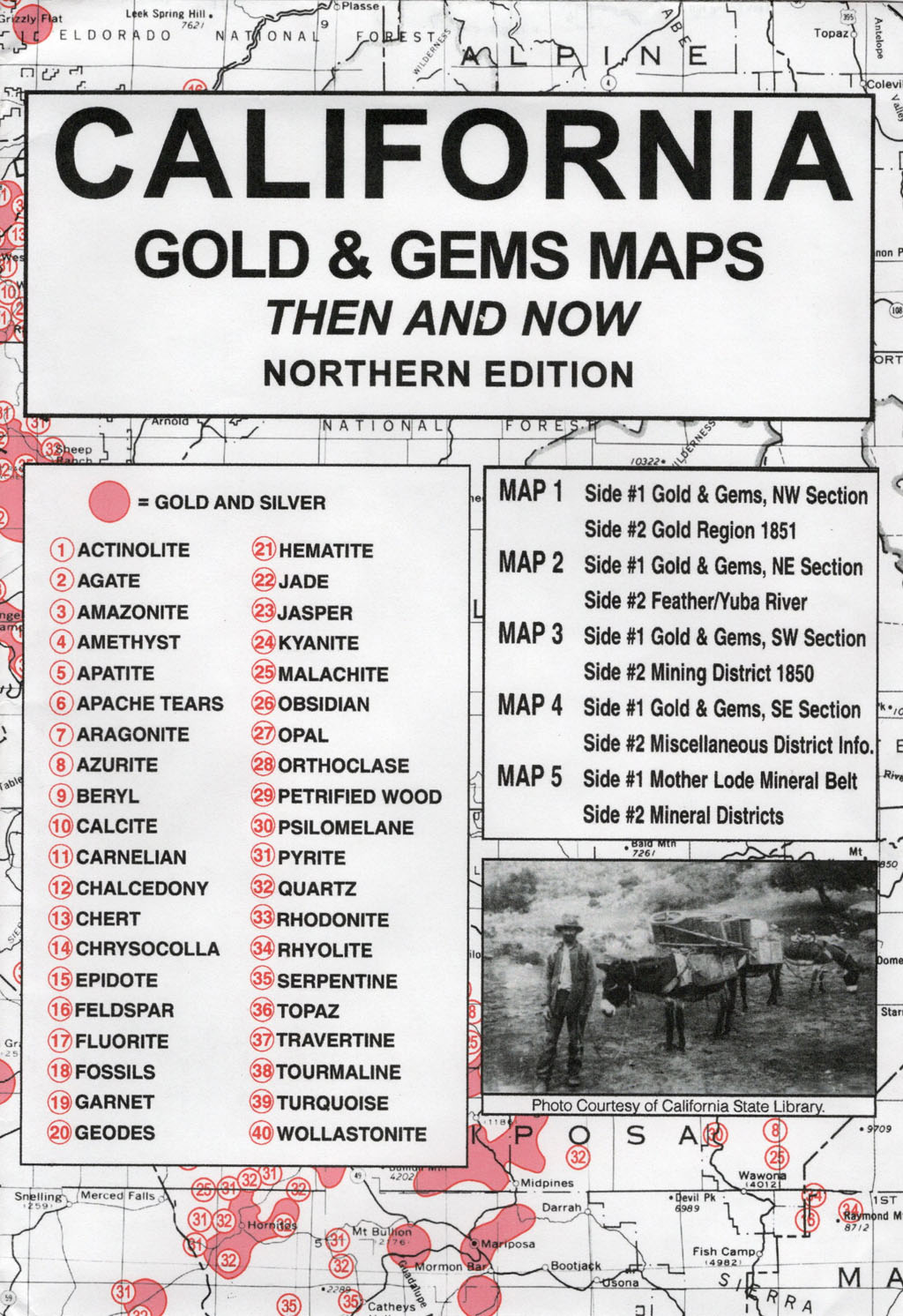 Gold & Gem Maps - Historical Maps - Find Gold - Silver - Gems