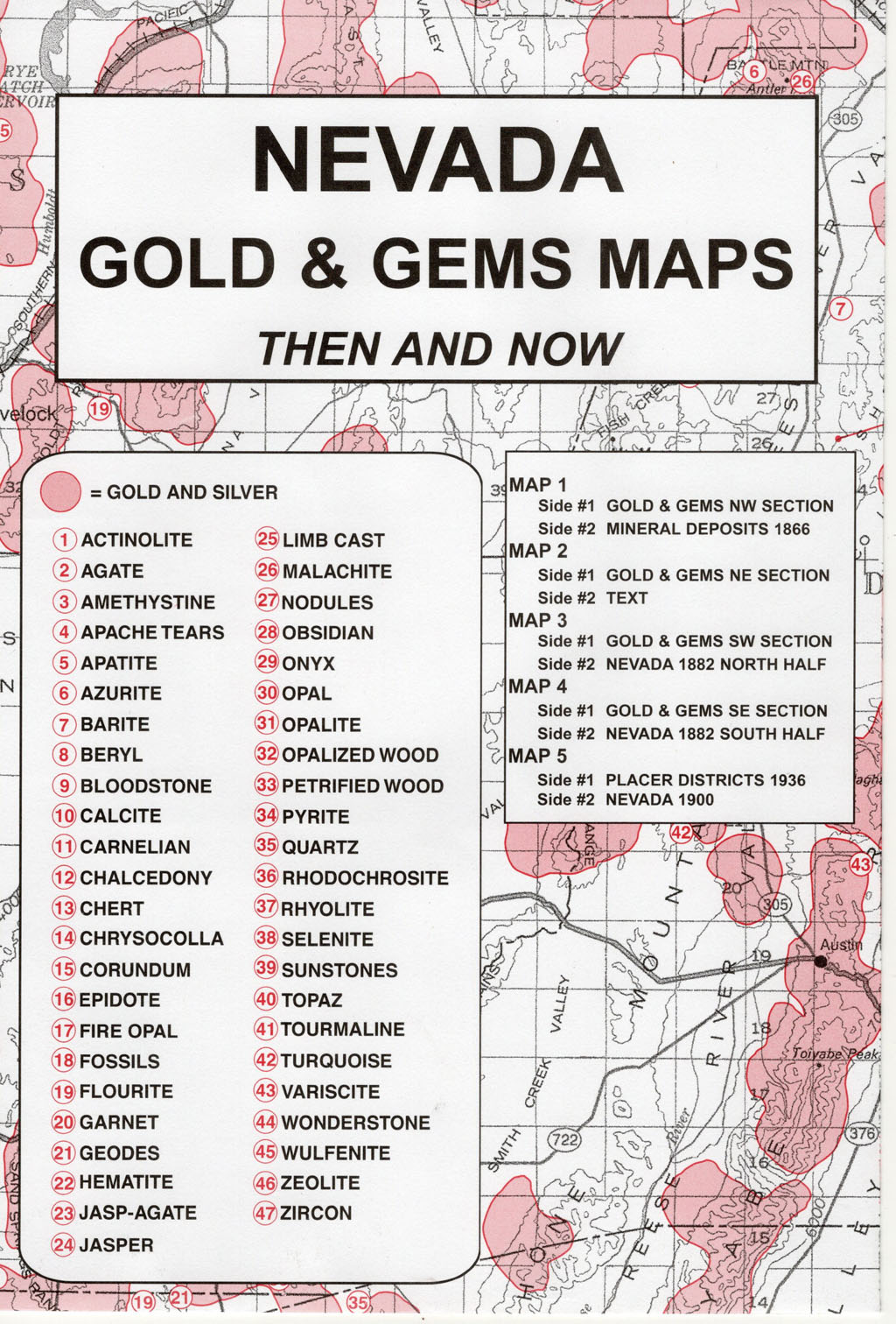 Gold & Gem Maps - Historical Maps - Find Gold - Silver - Gems